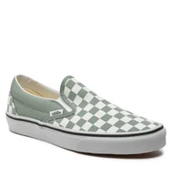 Trampki damskie - Tenisówki Vans Classic Slip-On VN000BVZCJL1 Zielony - miniaturka - grafika 1