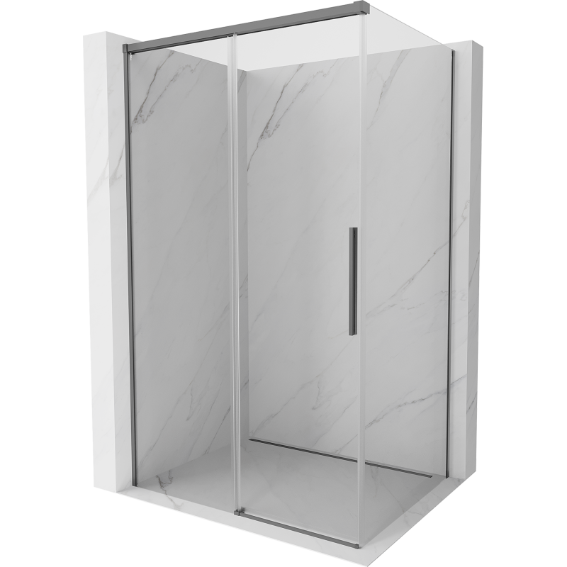 Mexen Rox kabina prysznicowa rozsuwana 110 x 120 cm, transparent, gun metal - 8C2-110-120-95-00