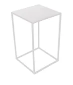 Kwietniki - Kwietnik  loft 40cm biały met 363 - miniaturka - grafika 1