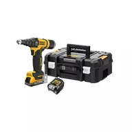 Nitownice - DeWalt DCF403E1GT-QW akumulatorowa nitownica 18V 1x1,7Ah Li-Ion PowerStack 3/32", 3/16", 5/32", 1/8" w walizce TSTAK - miniaturka - grafika 1