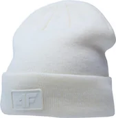 Czapki damskie - Czapka 4F U319 biała 4FAW23ACAPU319 11S - miniaturka - grafika 1