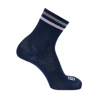 Skarpetki i podkolanówki sportowe - Skarpety Salomon Sonic Quarter Astral Aura / Purple Heather - miniaturka - grafika 1