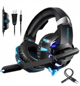 Słuchawki - ElektroStator Słuchawki Gamingowe dla graczy ONIKUMA K1-B LED Mikrofon M157 M157 - miniaturka - grafika 1