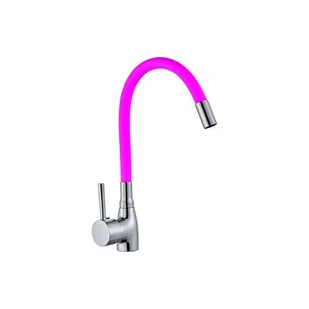 Bateria jednouchwytowa zlewozmywakowa LAVO różowa - Baterie kuchenne - miniaturka - grafika 1