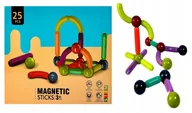 Układanki dla dzieci - KLOCKI MAGNETYCZNE UKŁADANKA KULKI KLOCKI DLA DZIECI 25 ELEMENTÓW - miniaturka - grafika 1