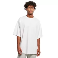 Koszulki męskie - Urban Classics Męski T-shirt Huge Tee, Extreme Oversized Schnitt, męski top dostępny w 2 kolorach, rozmiary XS - 5XL, biały, XXL - miniaturka - grafika 1