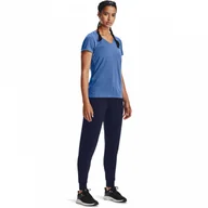 Spodnie damskie - Damskie spodnie treningowe Under Armour Tech Pant - granatowe - miniaturka - grafika 1