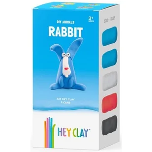 HEY CLAY Masa plastyczna HEY CLAY Królik HCLMN006PCS - Masy plastyczne - miniaturka - grafika 1
