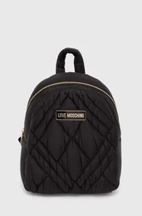 Love Moschino plecak damski kolor czarny mały gładki JC4163PP1LLR100A - Plecaki - miniaturka - grafika 1