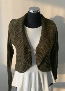 SWETER DAMSKI BOLERKO Prezent dla niej EXTRA OKAZJĄ - Swetry damskie - miniaturka - grafika 1