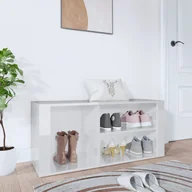 Szafki na buty - Lumarko Szafka na buty, wysoki połysk, biała, 100x35x45 cm - miniaturka - grafika 1