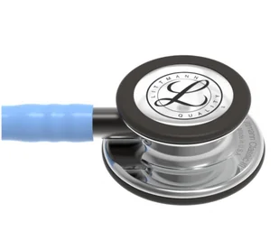 Stetoskop Littmann Classic III 5959 Stetoskop internistyczny Mirror-Finish, przewód błękitny, trzonek smoke, lira smoke - Urządzenia medyczne - miniaturka - grafika 5