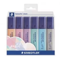 Zakreślacz Staedtler Textsurfer Classic Pastel 6 Kolorów - Przybory szkolne - miniaturka - grafika 1