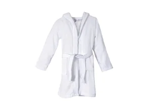 Hotelowy Szlafrok Dla Dzieci Bawełniany Frotte Z Kapturem 134-140 Cm - Szlafroki damskie - miniaturka - grafika 1