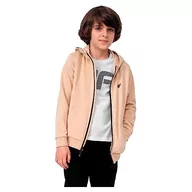 Bluzy dla dziewczynek - 4F JUNIOR Bluza dziecięca, Beżowy, 122 - miniaturka - grafika 1