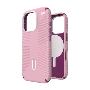 Speck Presidio2 Grip ClickLock & MagSafe - Etui iPhone 16 Pro (Wednesday Pink / Boysenberry Purple / White) - Etui i futerały do telefonów - miniaturka - grafika 1