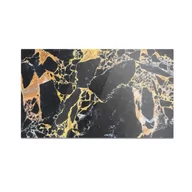 Deski do krojenia - Szklana deska do krojenia HOMEPRINT Czarno-żółty marmur 60x52 cm - miniaturka - grafika 1