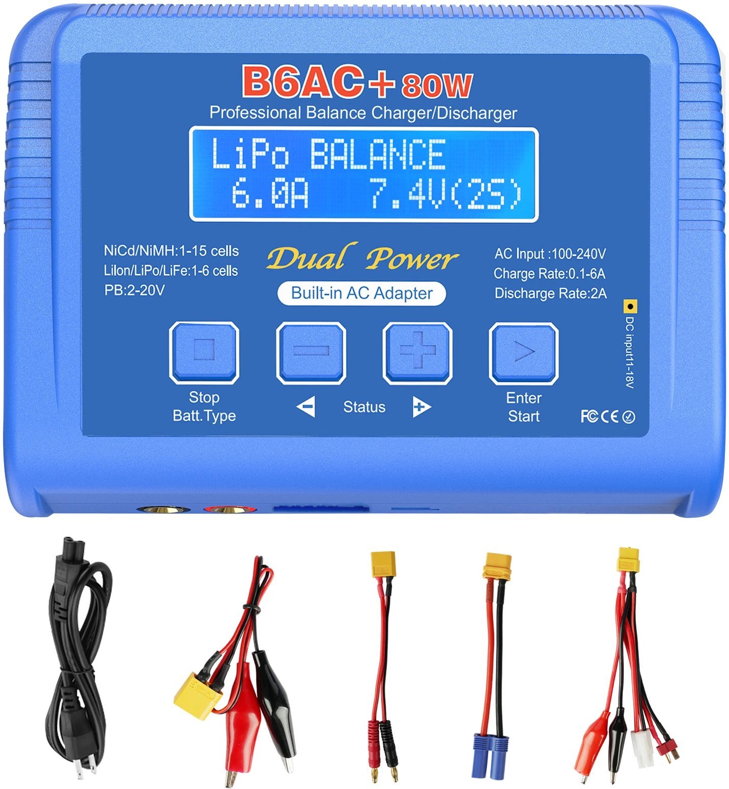 Ładowarka Eurokomp Ładowarka balansująca B6AC+ 80W E6360