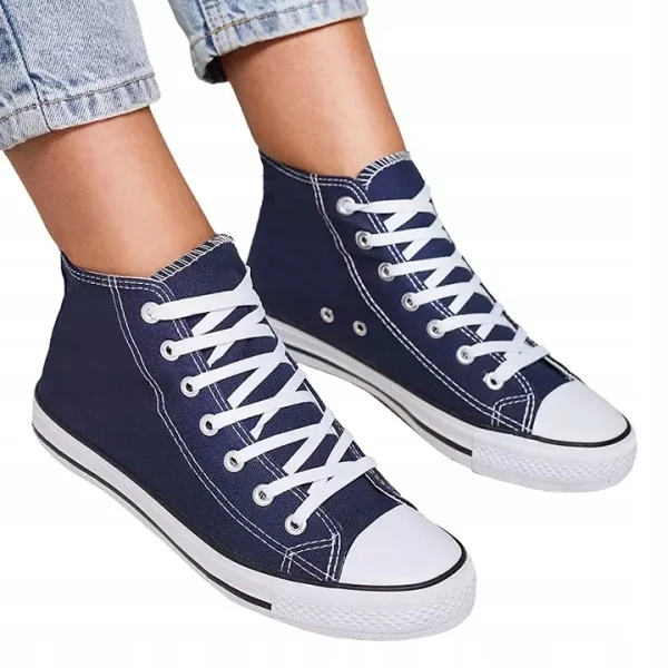 819 GRANATOWE TRAMPKI DAMSKIE ELAVVI 36