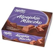 Czekolada - Kraft Alpejskie Mleczko Pianka o smaku czekoladowym Milka 330 g - miniaturka - grafika 1