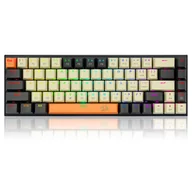Klawiatury - Mechaniczna Klawiatura Gamingowa K633CGO-RGB Ryze 68 Klawiszy Kompaktowa Podświetlenie RGB Czerwone Przełączniki - miniaturka - grafika 1
