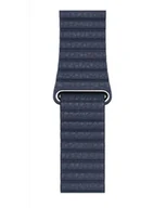 Akcesoria do smartwatchy - Pasek do Apple Watch 45mm skórzany rozmiar M - niebieski - miniaturka - grafika 1