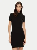 Sukienki - Calvin Klein Jeans Sukienka codzienna J20J224832 Czarny Slim Fit - miniaturka - grafika 1
