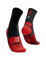 Skarpetki sportowe męskie - COMPRESSPORT Skarpetki do biegania PRO MARATHON SOCKS czarno-czerwone - miniaturka - grafika 1