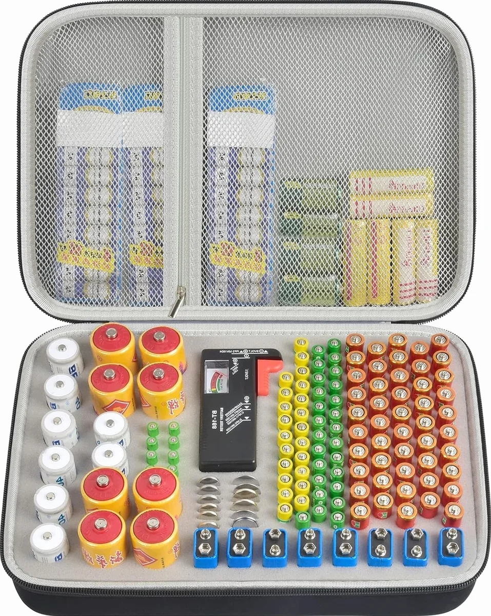 ORGANIZER NA BATERIE POJEMNIK SZUFLADKA PUDEŁKO ETUI TESTER DUŻY