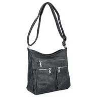 Torebki damskie - Uniwersalna Torebka Damska Listonoszka firmy Herisson 13K391 Szara - miniaturka - grafika 1