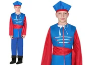 Stroje karnawałowe - STRÓJ KUJAWIAK NIEBIESKO-CZERWONY 98-110 5el - miniaturka - grafika 1