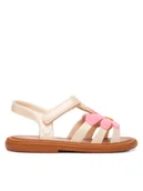 Buty dla dziewczynek - Melissa Sandały Mini Melissa Hip Bloomy Bb 35902 Brązowy - miniaturka - grafika 1