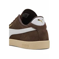Buty trekkingowe damskie - Sneakersy zamszowe unisex PUMA Club II PUMA Flat Bronze White Gold Brown - miniaturka - grafika 1