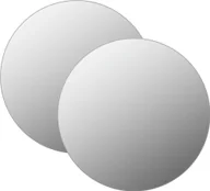 Lustra - Lustro ścienne 2 szt. 60 cm okrągłe szkło - miniaturka - grafika 1