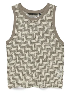 Vero Moda Top w kolorze szarym - Koszulki i topy damskie - miniaturka - grafika 1