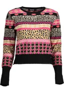 Koszulki i topy damskie - DESIGUAL SWETER DAMSKI CZARNY - miniaturka - grafika 1
