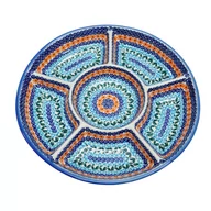 Miski i półmiski - Ceramiczna półmisek dzielony Ceramika Bolesławiec - miniaturka - grafika 1