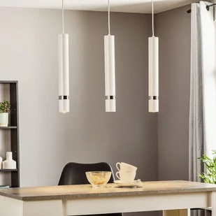 Luminex Lampa wisząca zwis żyrandol Joker 3x8W GU10 biały 9490 - Lampy sufitowe - miniaturka - grafika 2