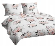 Pościel - pościel z flaneli 180x200 + 2x poszewka F 141 kwiatowy raj pink - miniaturka - grafika 1