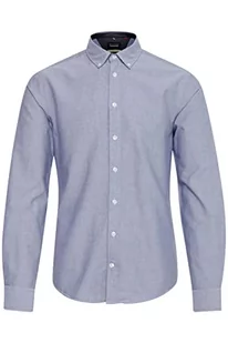 BLEND Koszula męska na co dzień, Niebieski (Marina Blue 74674.0), M - Koszule męskie - miniaturka - grafika 1