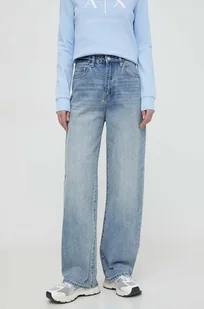 Armani Exchange jeansy damskie high waist - Spodnie damskie - miniaturka - grafika 1