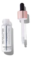 Rozświetlacze do twarzy i ciała - Revolution Makeup Makeup Revolution Liquid Highlighter Rozświetlacz W Płynie Mermaid's Scales 18ml - miniaturka - grafika 1