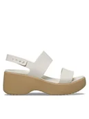 Sandały damskie - Crocs Sandały Brooklyn Sky Sandal 212250 Beżowy - miniaturka - grafika 1