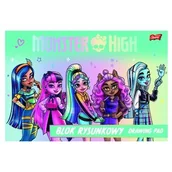 Podobrazia, bloki, papiery - Blok rysunkowy A4 20 kartek Monster High - miniaturka - grafika 1