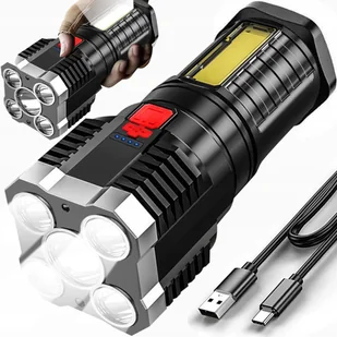 LATARKA AKUMULATOROWA LED SZPERACZ MOCNA POWERBANK U518 - Latarki LATARKA AKUMULATOROWA LED SZPERACZ MOCNA POWERBANK U518 - Latarki - miniaturka - grafika 1