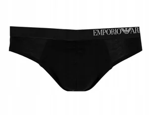 EMPORIO ARMANI MAJTKI SLIPY CZARNE Z LOGO M JXF - Majtki męskie - miniaturka - grafika 1