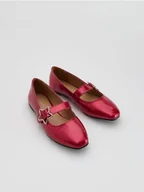 Buty dla dziewczynek - Reserved - Lakierowane baleriny - intenstywna czerwień - miniaturka - grafika 1