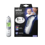 Termometry - Braun IRT 6520 termometr elektroniczny do ucha + 21 kapturków + PREZENT Enova29552 - miniaturka - grafika 1