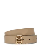 Paski - Tommy Hilfiger Pasek Damski Th Logo Rev 3.0 AW0AW17247 Granatowy - miniaturka - grafika 1