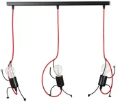 Lampy sufitowe - Emibig Bobi lampa wisząca 3-punktowa czarna 537/3 - miniaturka - grafika 1